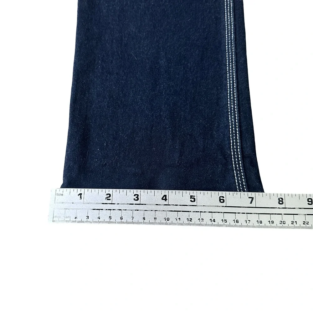 Vintage Y2K Sergio Valente Mens Dark Wash Contrast Stitch Jeans Blue 31 Western - Picture 11 of 13